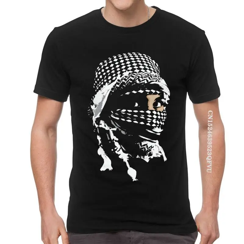 Camiseta Intifada de Oriente Medio para hombre, Camisa de algodón de gran tamaño, prenda de vestir masculina, de la nueva colección