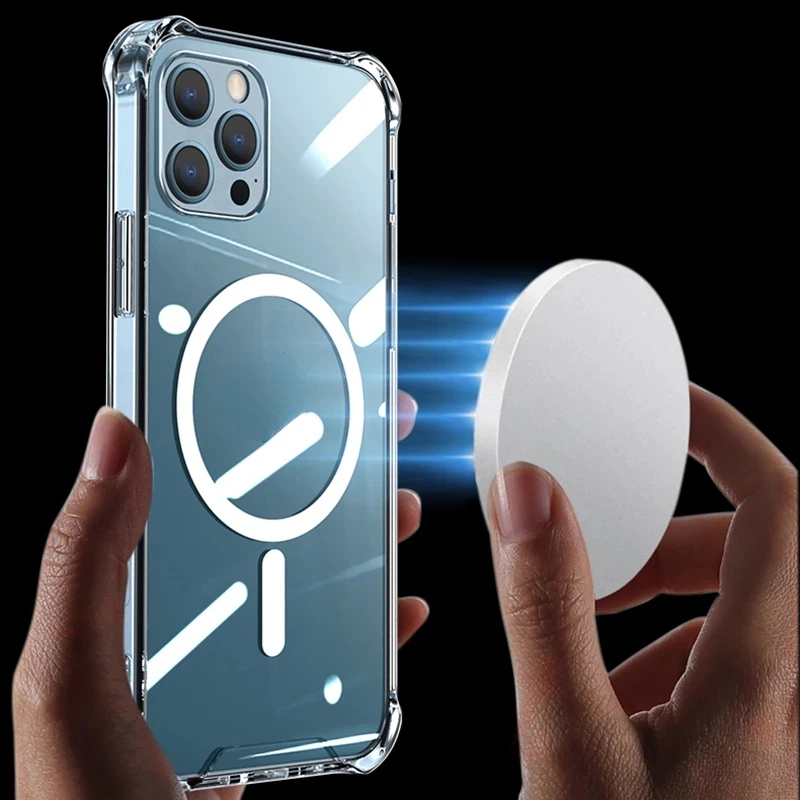 

Shockproof Case For iPhone 13 11 12 Pro Max mini XR XS MAX 8 Plus SE 2020 For Magsafe Wireless Charging Case