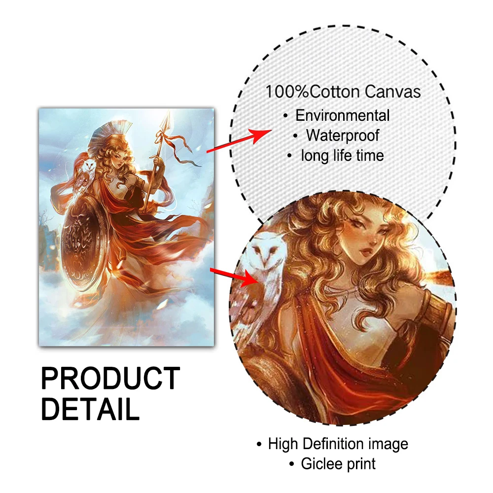 Абстрактная Женская Гера атена деметер греческое масло художественные принты