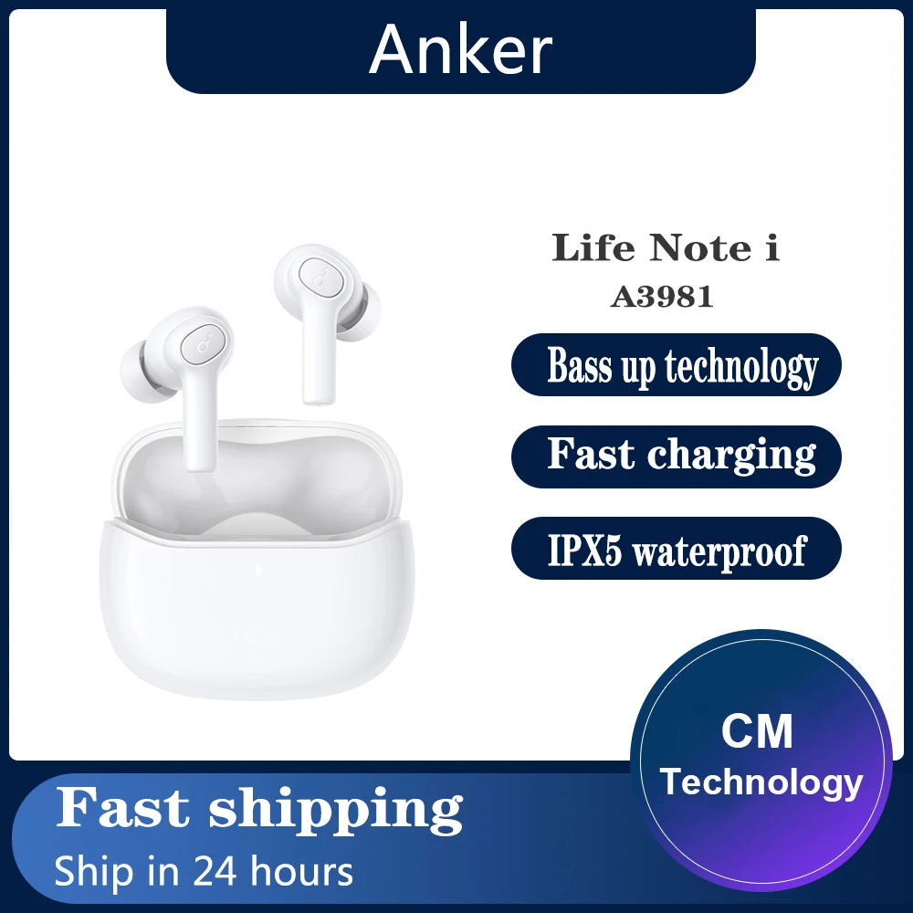

Anker by Soundcore TWS Earphone Wireless Bluetooth 5.0 Headphones Waterproof Sport Headsets Noise Reduction Earbuds withMic
