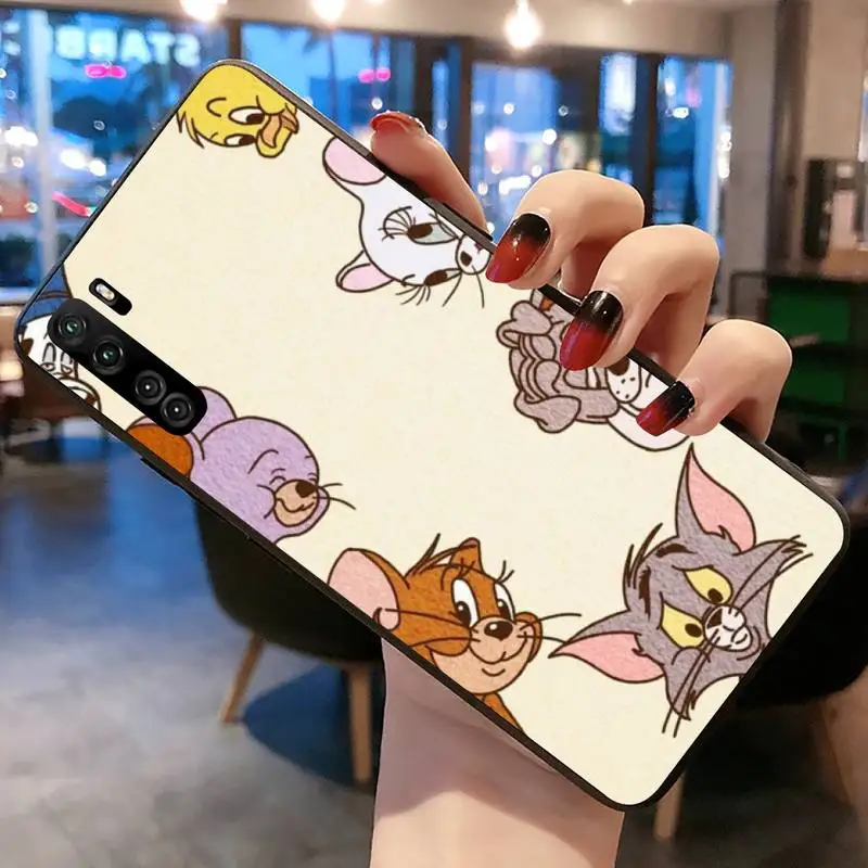 Милый чехол для телефона tom and jerry Huawei P20 P30 P40 lite E Pro Mate 40 30 20 P Smart 2020 |
