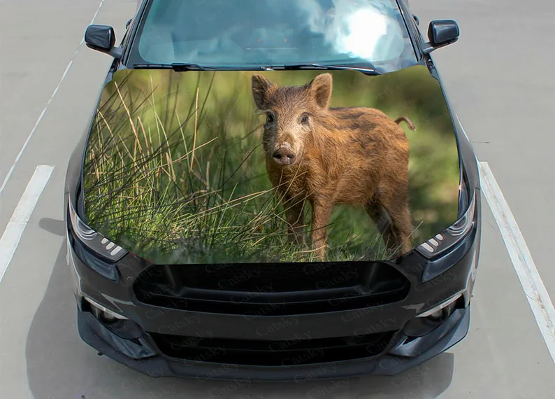 

Виниловая наклейка с изображением животных в виде дикого кабана