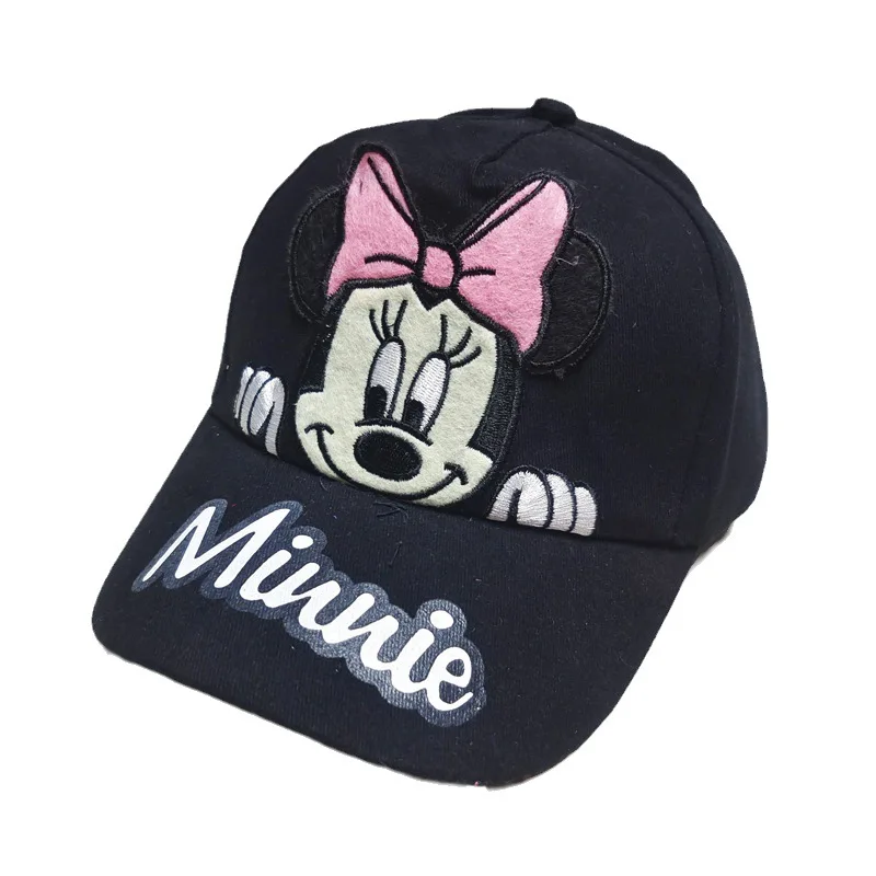 Фото Бейсболка Disney Minnie Mickey с персонажами аниме, хлопково-полиэстеровая, с мультяшным рисунком, подарок на день рождения для детей №2