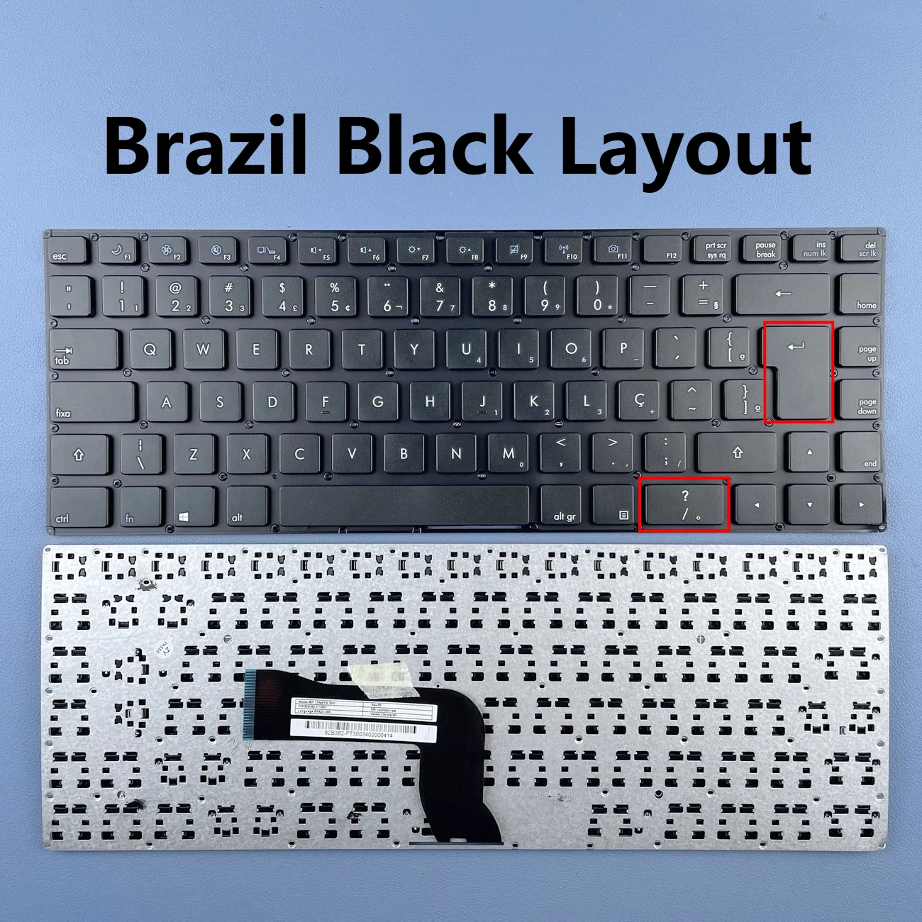 Бразильская клавиатура для ноутбука ECS US40II Ice Ultra Thin Ht345 Hawer S400 T400 серия MP-13A66PA-3602