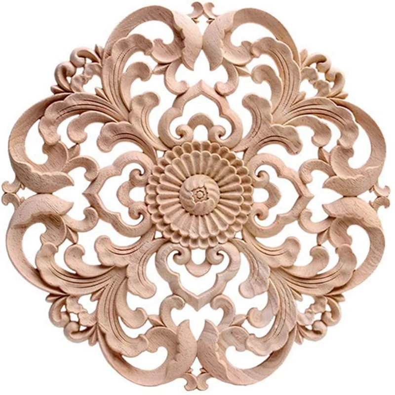 

8 шт., деревянная резная аппликация для украшения мебели