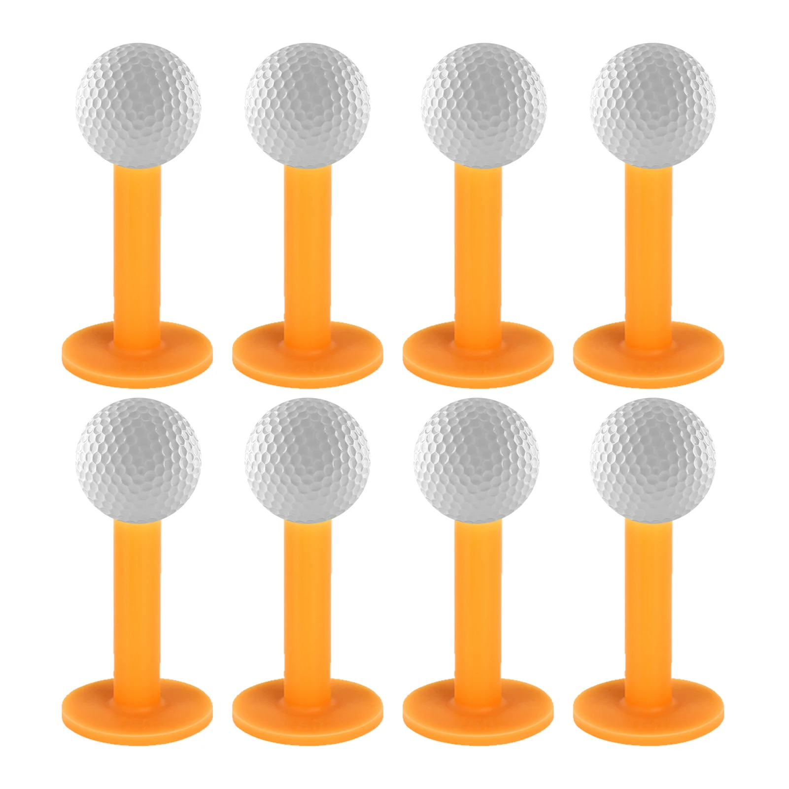 

8pcs Easy Install For Practice Mats Club Low Friction Golf Tee Outdoor Training Aids Ball Holder Mini Replacement Self Standing