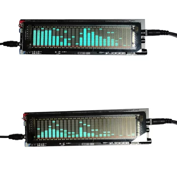 

Green fluorescent new spectrum 25 division 17 level LED screen display music spectrum module car modification