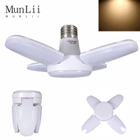 e27 ac220v led 28w bulb fan blade timing lamp foldable led light bulb lampada night lights for home ceiling light lighting
