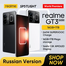 [World Premiere] realme GT3 240W SUPERVOOC Charge Snapdragon 8+ Gen1 6.74" 144Hz 1.5K Ultra AMOLED Display 16GB+1TB Mega storage