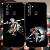 genshin impact project game phone case for samsung galaxy a32 4g 5g a51 4g 5g a71 4g 5g a72 4g 5g black funda back soft