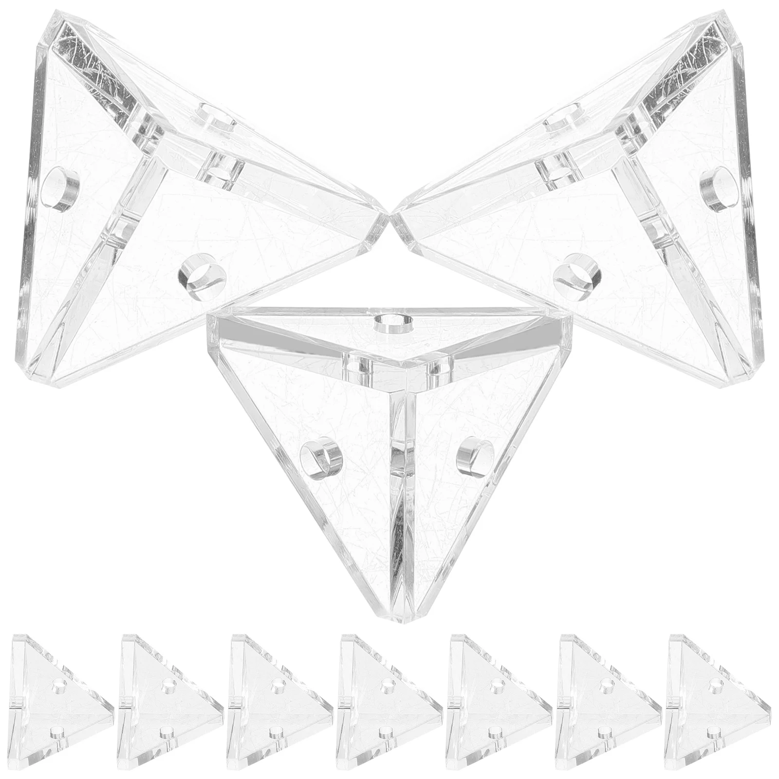 10 шт. Треугольный Кронштейн соединительные угловые кронштейны для шкафа угловая