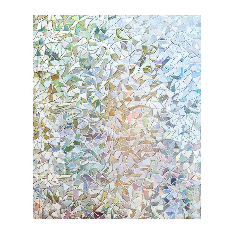 Оконные пленки для конфиденциальности статическая липкая Радужная оконная