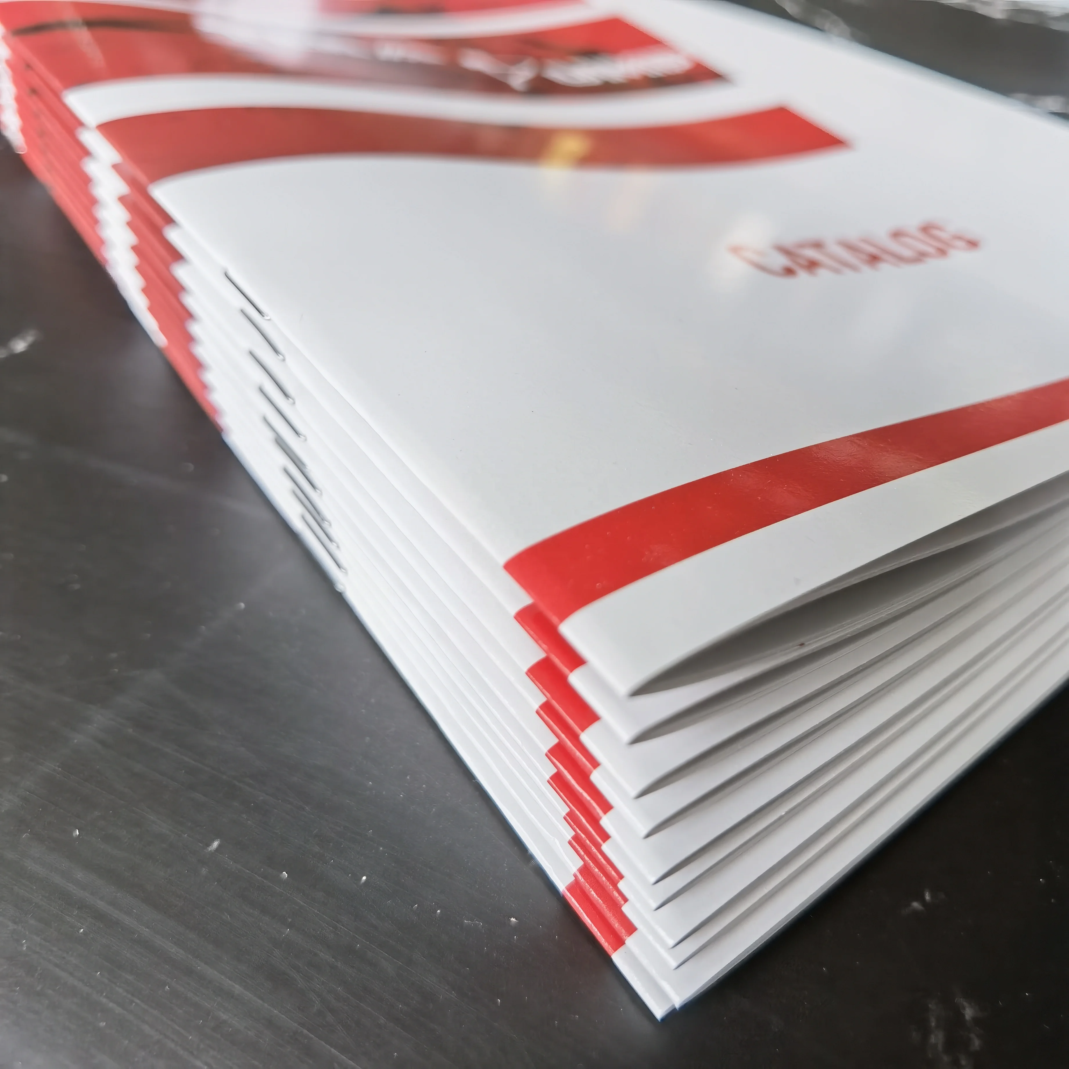 

Saddle stitched customized booklet catalog colour brochure printing