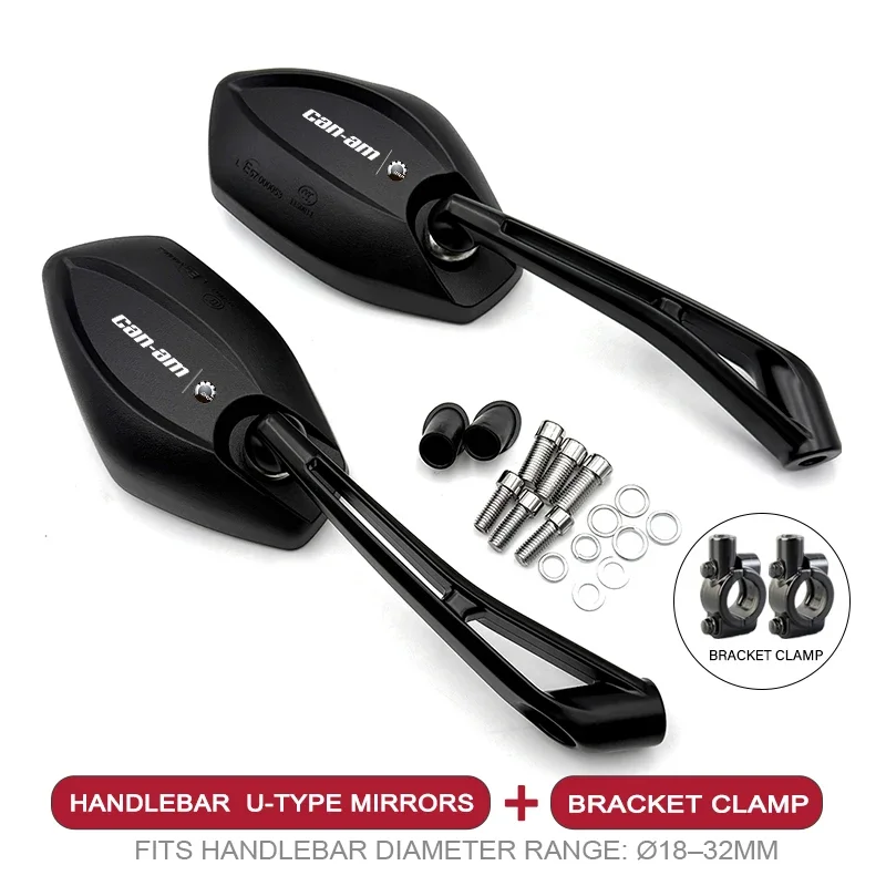 

Универсальные зеркала для мотоциклов, угловой руль, боковой вид заднего вида для Bombardier Can-Am Canam Can Am Spyder Series BRP CAN-AM