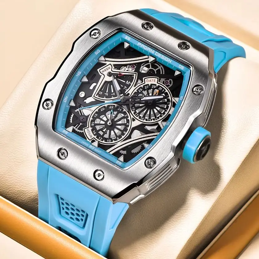 2024 PAGANI DESIGN VH88 Многофункциональные мужские кварцевые часы ...