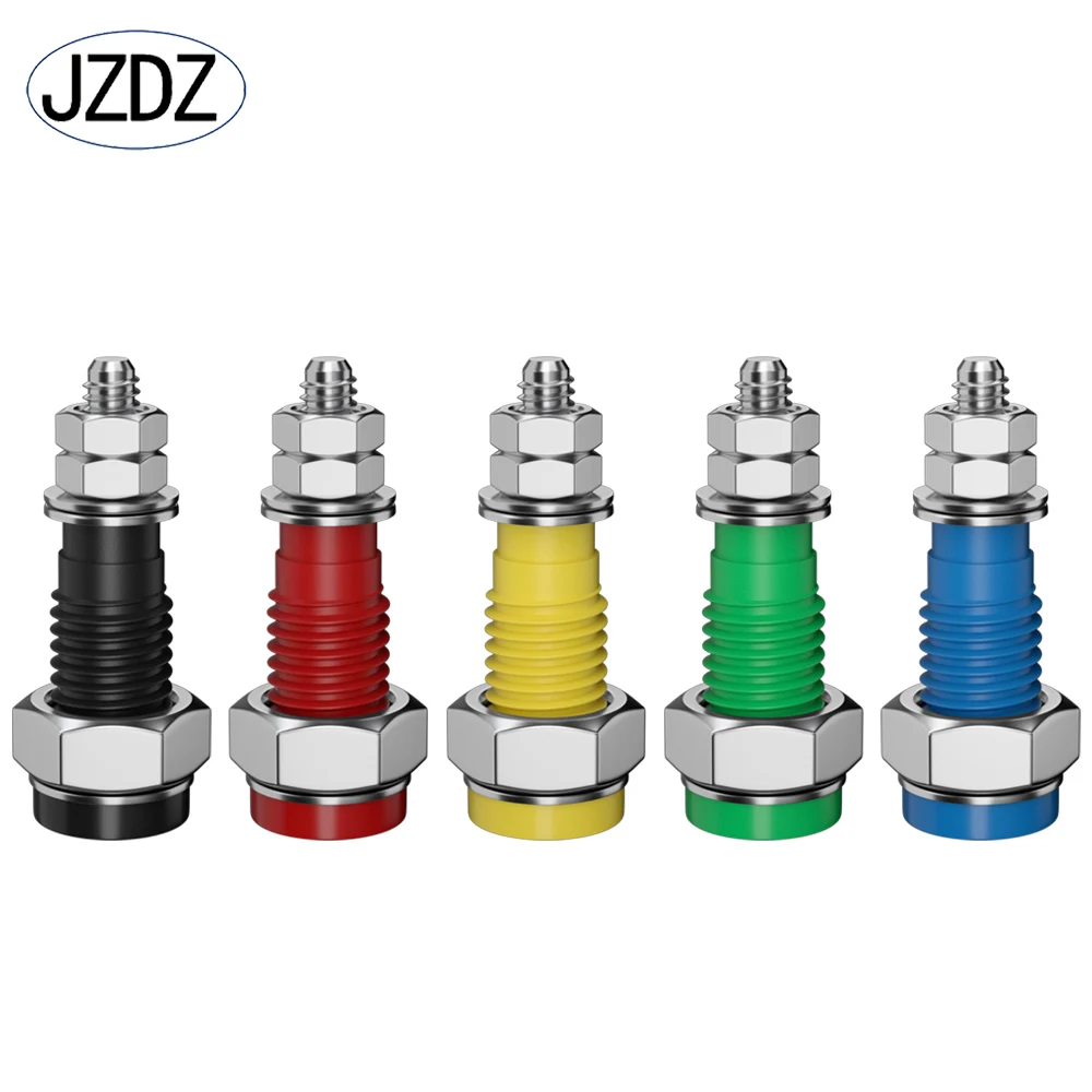 

JZDZ 5pcs 4mm Banana Socket Binding Post Banana Plug Jack Electrical Connector DIY Tools Parts J.40020