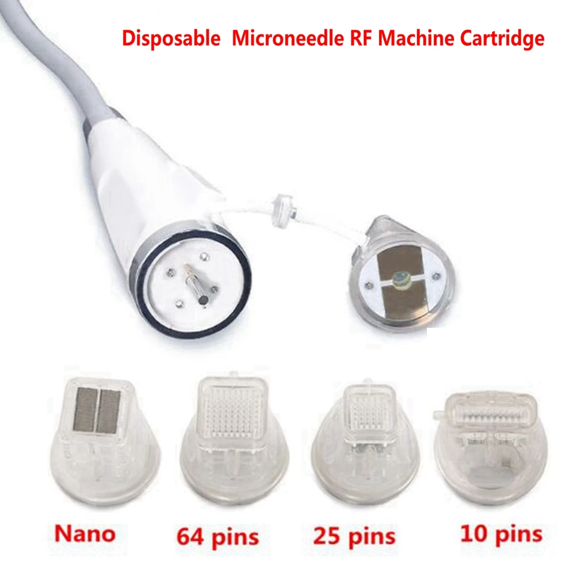 

Disposable Insulated 10/ 25/ 64 Pins, Nano Fractional RF MicroNeedle Skin Beauty Machine Microneedle RF Machine Needles