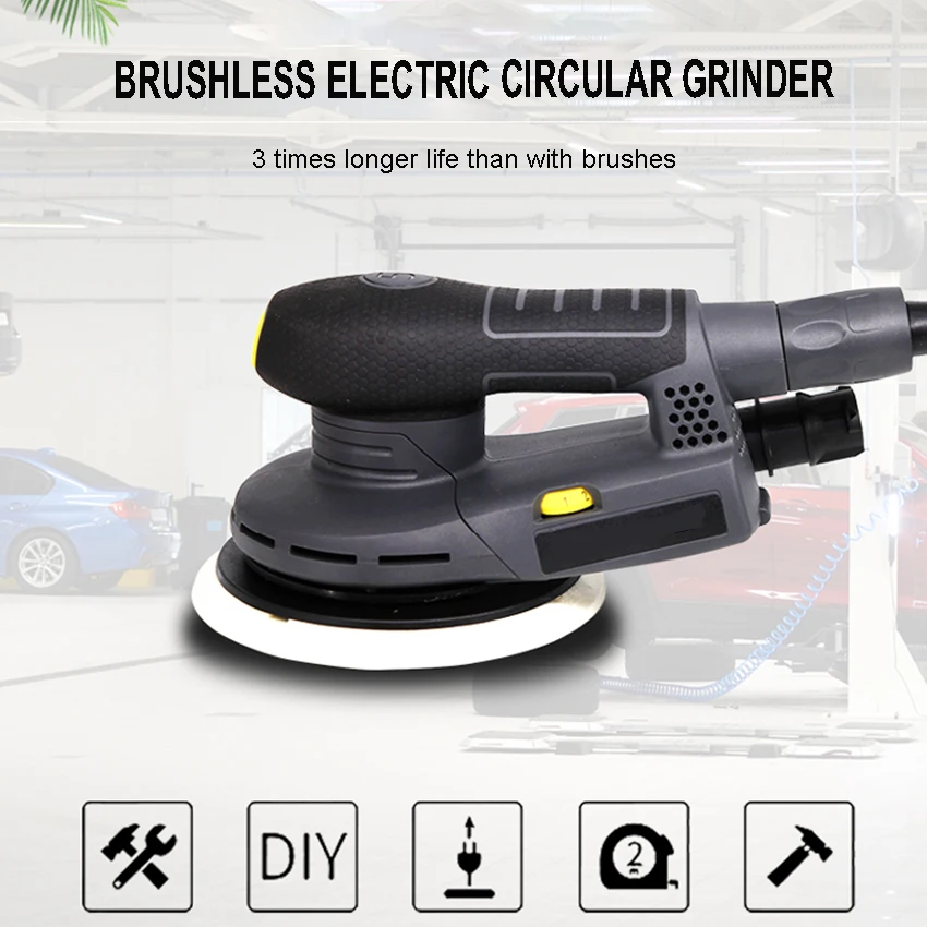 6 Inch Electric Circular Sander Machine Variable Speed Sandi