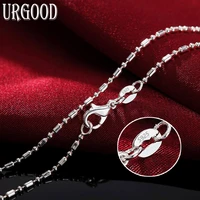 925 sterling silver bamboo chain necklace for women men party engagement wedding gift fashion jewelry