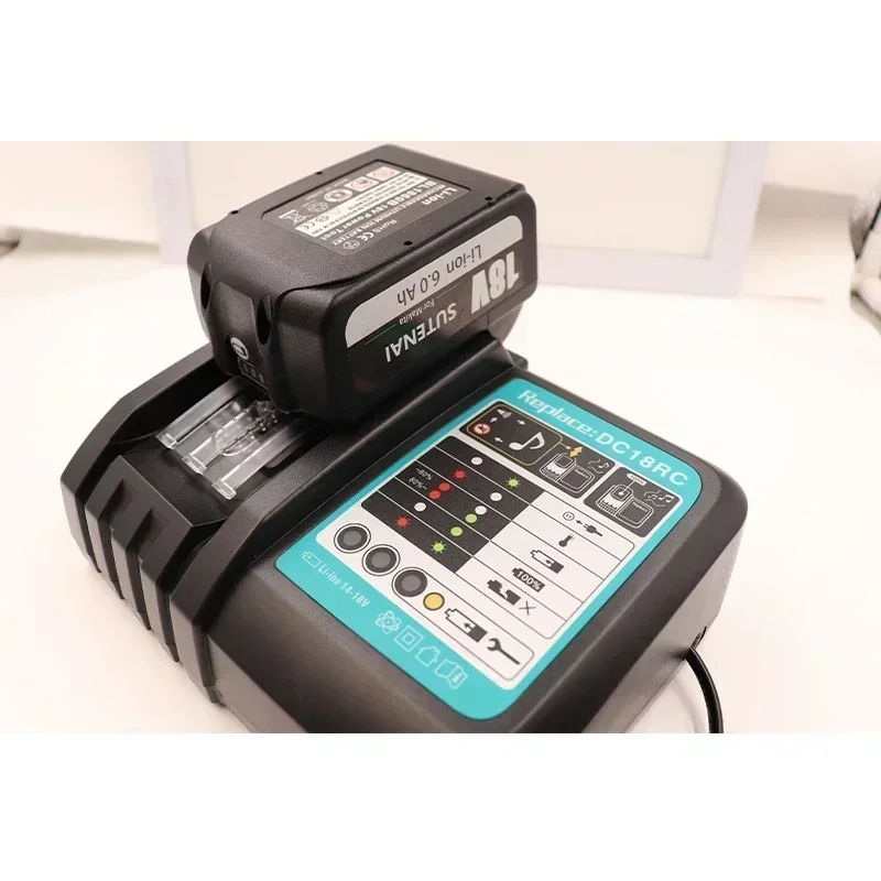 Аккумуляторная батарея 18650 резервная Makita 18v6000mah с зарядным устройством 3A bl1840 bl1850