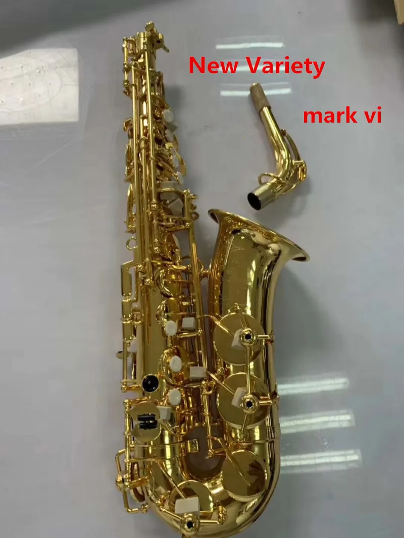 

2022 New product Gilding Mark VI Alto saxophone E-Flat Music Instrument Brass Sax Golden With Mouthpiece Reed Case Shipment
