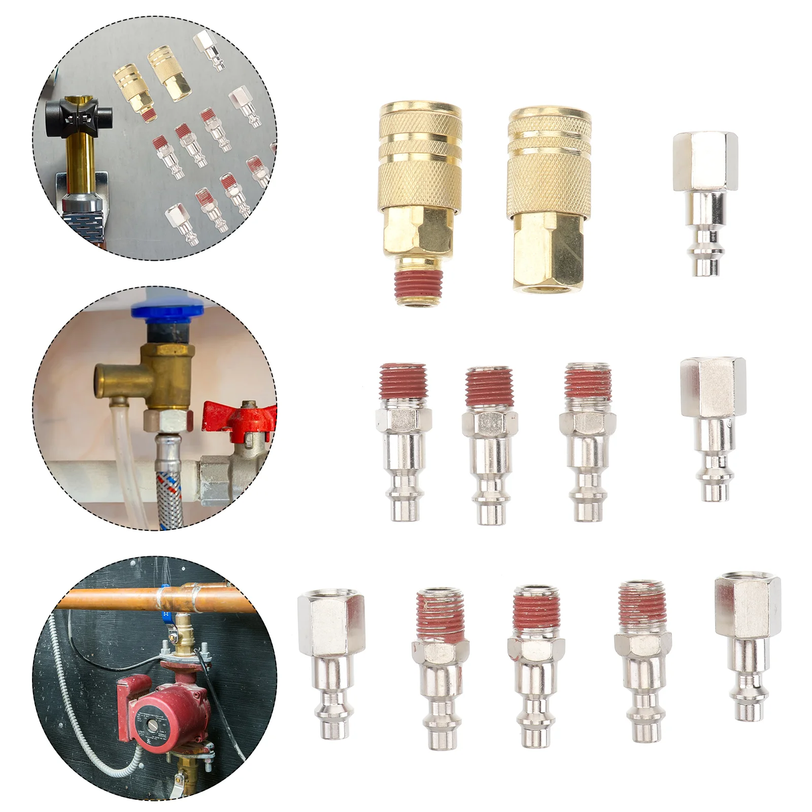 

Air Hose Fittings Coupler Pneumatic Connect Compressor Plug Quick Straight Connectors Adapter Reducer Tool Npt Accessories
