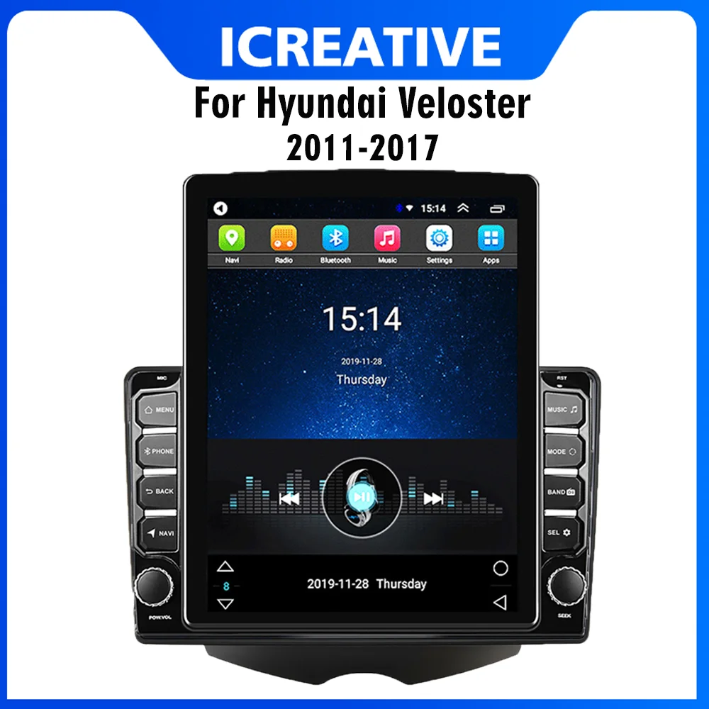 

Android Autoradio 4G Carplay For Hyundai Veloster 2011-2017 2 Din 9.7" Tesla Screen Car Multimedia Player GPS Navigator Stereo
