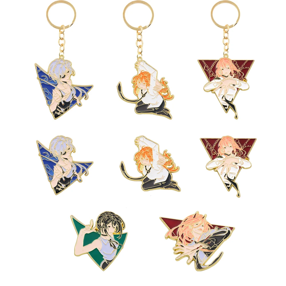 

Chainsaw Man Anime Keychain Cute Figure Makima Power Himeno Reze Cosplay Metal Pendant Keyring for Women Men Party Gift Jewelry