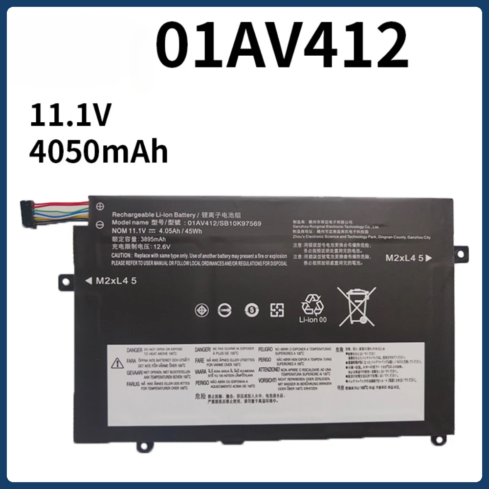 01AV413 01AV412 Аккумулятор для ноутбука Lenovo ThinkPad E470 E470C E475 SB10K97569 SB10K97570 SB10K97568 01AV411 11 1 В 45