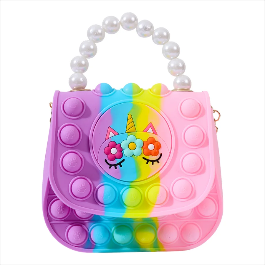 Силиконовая Детская Сумка-мессенджер С Милыми Животными Косметичка На Плечо