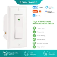wifi smart switch tuya smart home us standard wireless wall switch app remote control home appliance work with alexa google home