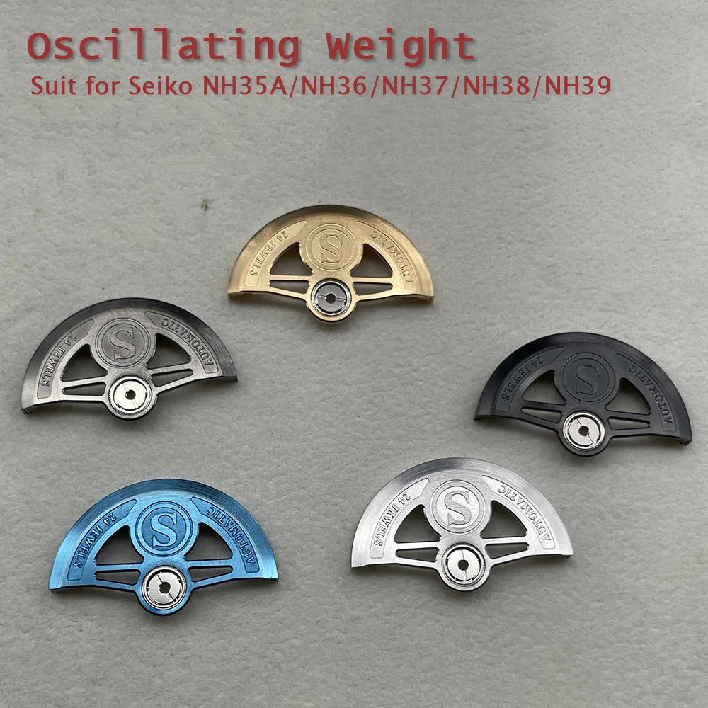 

Black Gold Modified Movement Rotors Oscillating Weight for NH35A NH36A NH37 NH39 Accessories Replacements