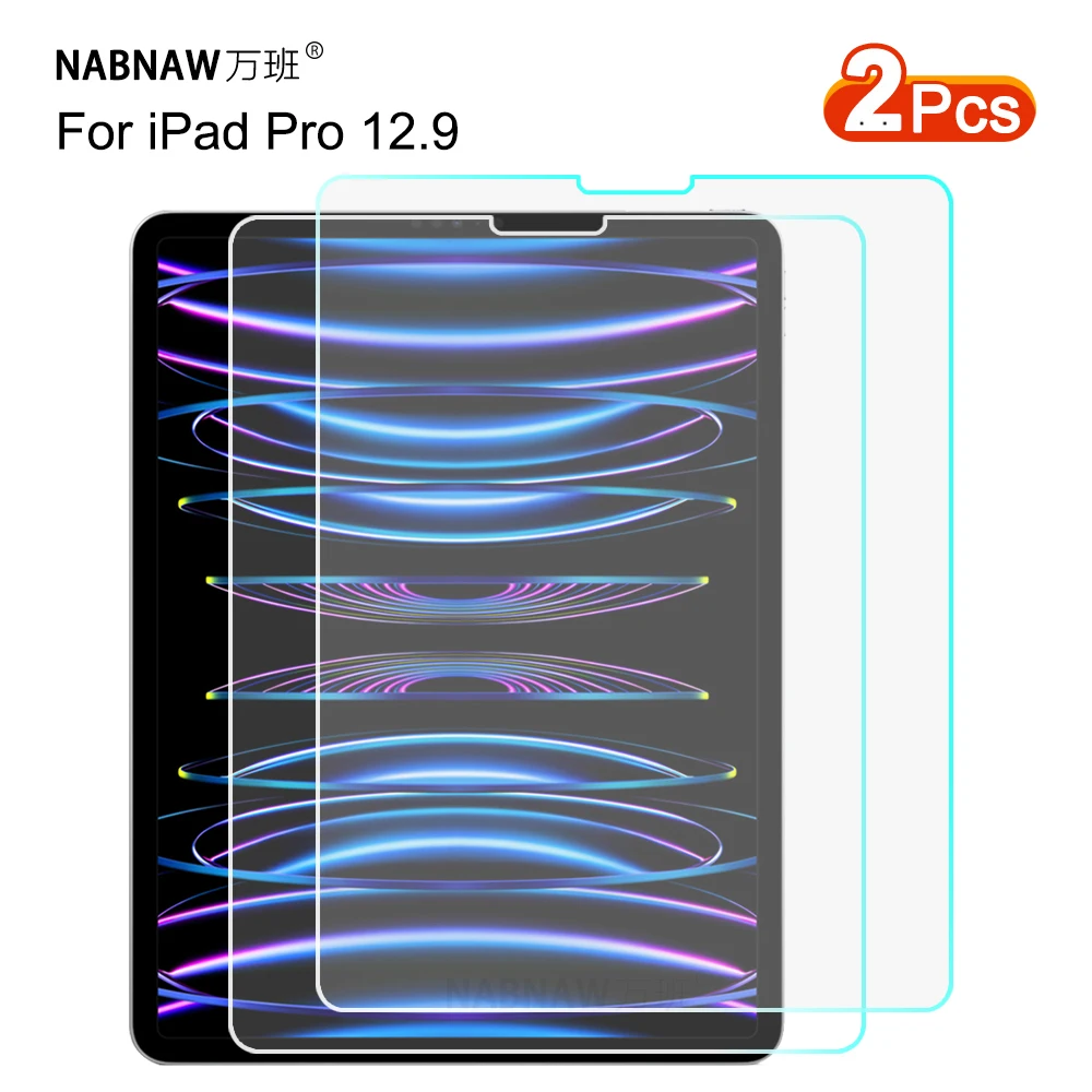 

2PCS Scratch Proof Tempered Glass Screen Protector For iPad Pro 12.9 2022 2021 2020 2019 2018 iPad Pro 6 5 4 Gen Protective Film