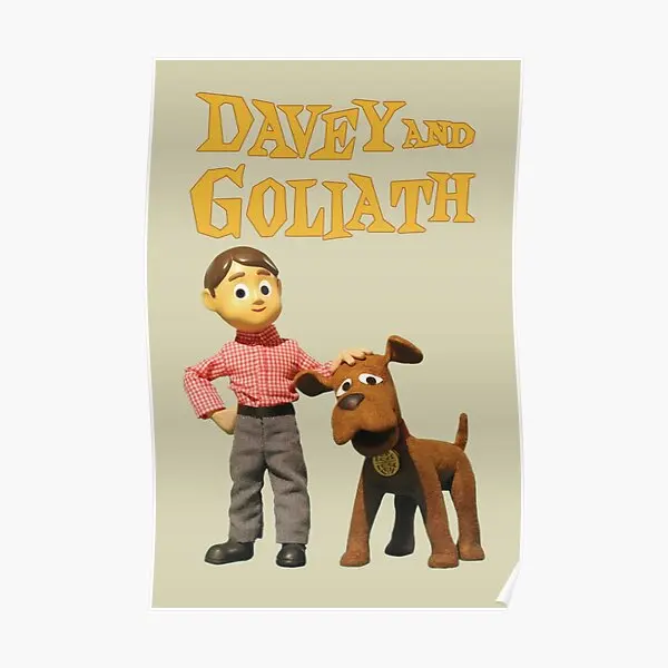 Плакат Davey And Goliath, домашняя картина, художественное украшение, комнатный Настенный декор, винтажная современная картина, Забавный принт, без рамки