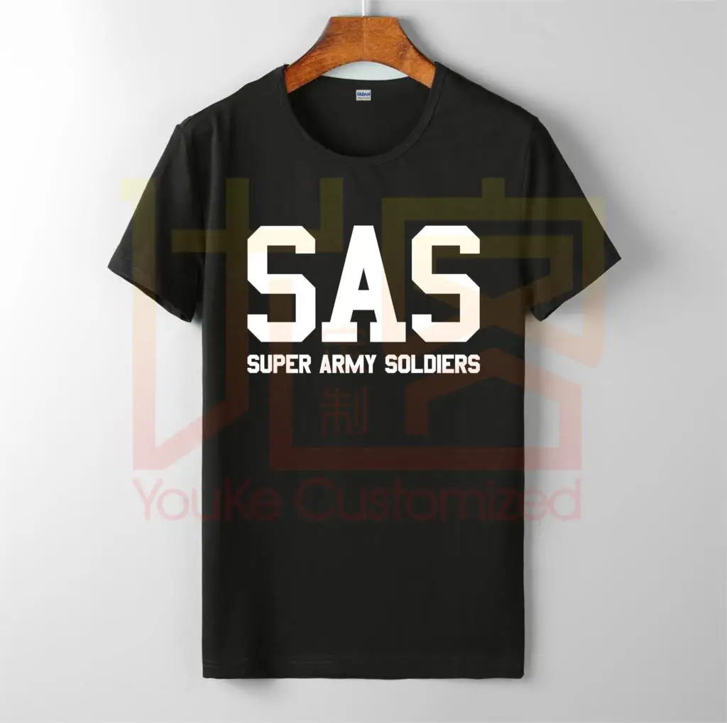

sas super army soldiers t-shirt men's new fashion o-neck cotton short sleeves tops tee printed unisex casual t-shirt