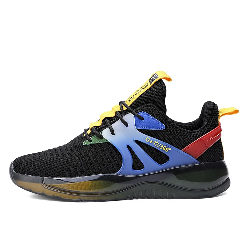 

2022 The New Fly Woven Sports Student Running Shoes Male Leisure Popcorn 2106
