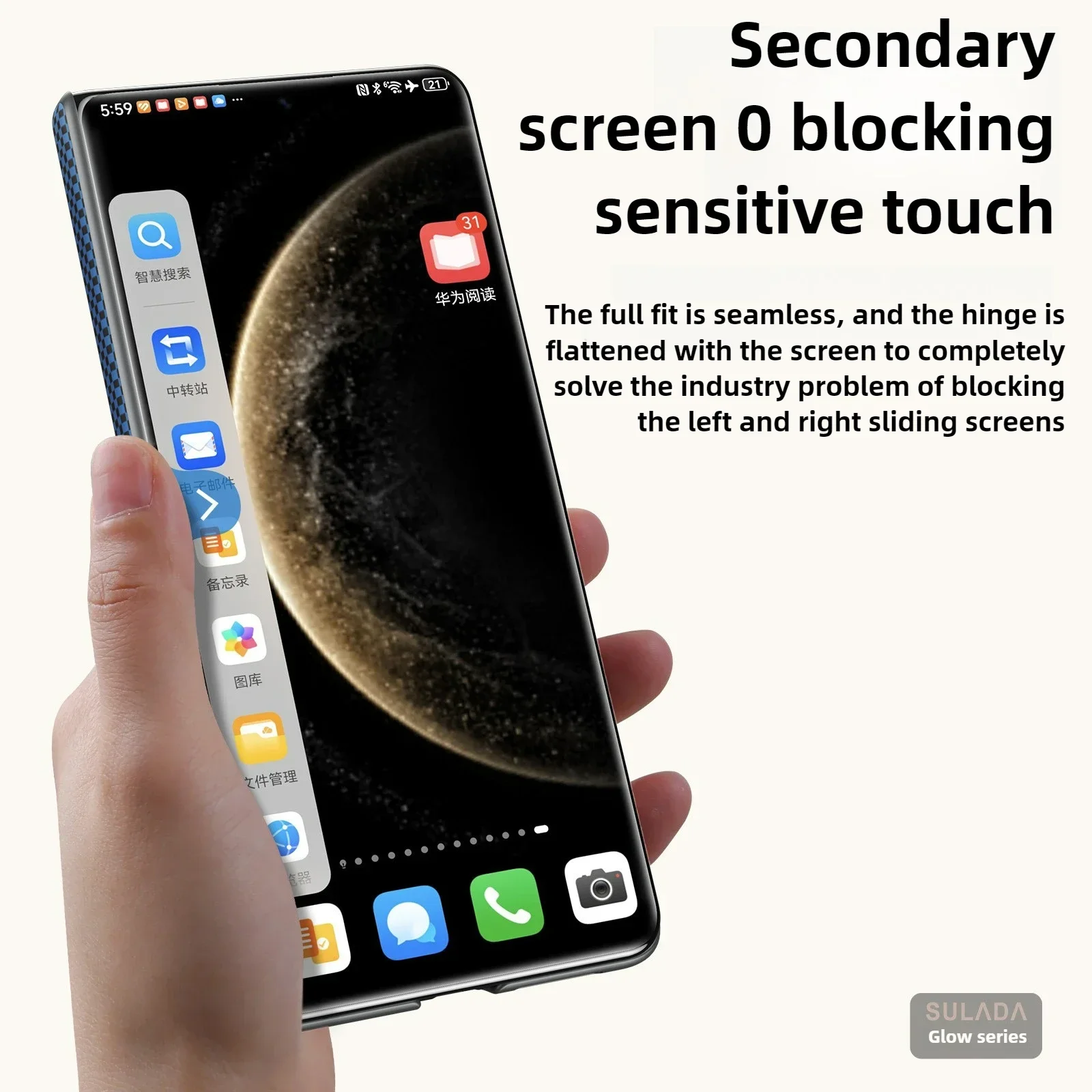 Фото Тонкий кожаный чехол из углеродного волокна для Honor Magic V6 V5 V3 Fold с поддержкой Magsafe, беспроводной зарядкой, полной защитой шарнира и защитой от падений, жесткий защитный чехол №4