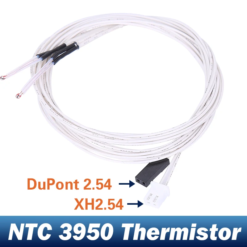

100K Ohm NTC 3950 Термисторы датчик температуры 2,54 с кабелем Dupont Head для Reprap Mendel MK2A MK2B подогреваемых кроватей 3D принтеров