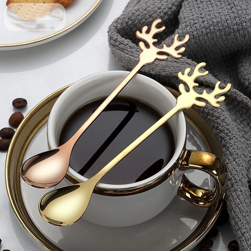 10 шт. креативная ложка для кофе и чая ELK нержавеющая сталь 304 маленькая мешалка