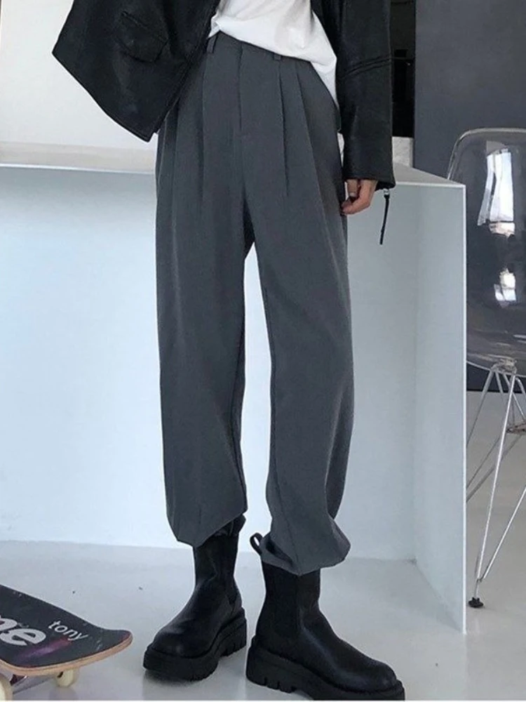 

Весенне-летние свободные женские костюмы, брюки, офисные женские штаны с высокой талией, женские длинные брюки, женские брюки, Прямая поставка