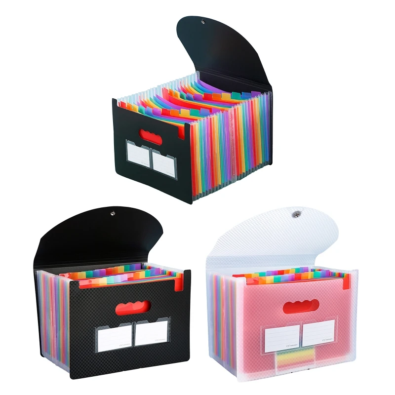 

24 Pockets Accordion Folder A4 File Filling Folder Document Organizer A4 Folder