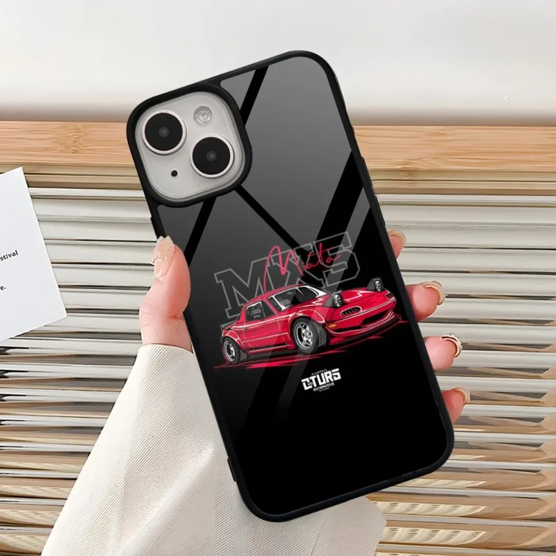 Miata Mx5 Na красный чехол для телефона PC + TPU Samsung Galaxy S23 S21 S22 S10 S20 S30 Plus Ultra Note 10 Pro 20 задние