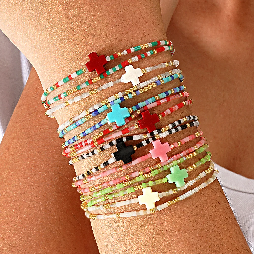 2 шт./комплект женский браслет из медных бусин