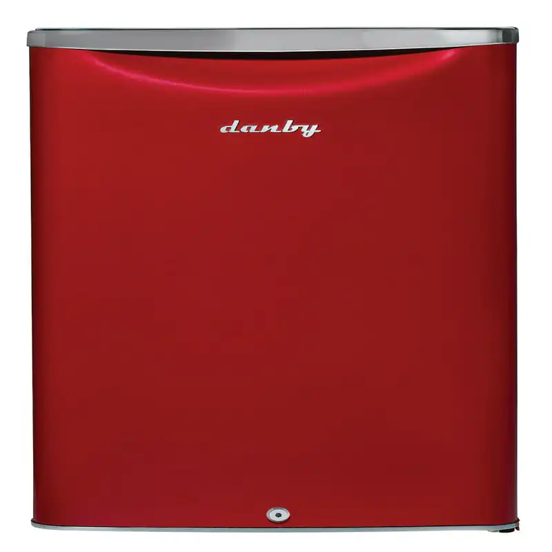 

4.4 Cu. Ft. (124 L) Capacity Retro Mini All-Refrigerator in Metallic Red Featuring ’s patented and Energy Star Compliant