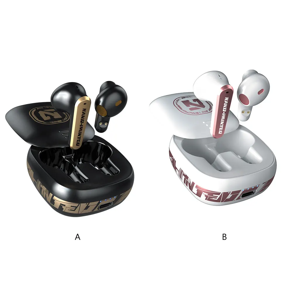 

1 Pair Wireless Earbud Portable Rechargeable Ergonomic Earphone Headset