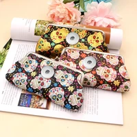 skull snaps coin purse storage bag clutch bag snap jewelry fit 18mm snaps kd3577