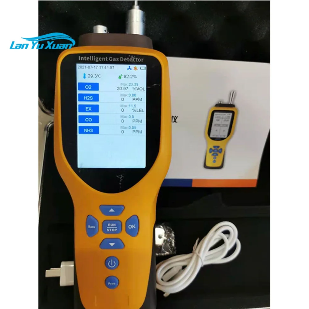 

Reliable Handheld Ch4 Gas Detector Multi Gas Analyzers H2S CO CO2 CH4 C2H4 VOCS PM O3 Gas Leak Detector Exdii CT4 AZ-1000 1 YEAR