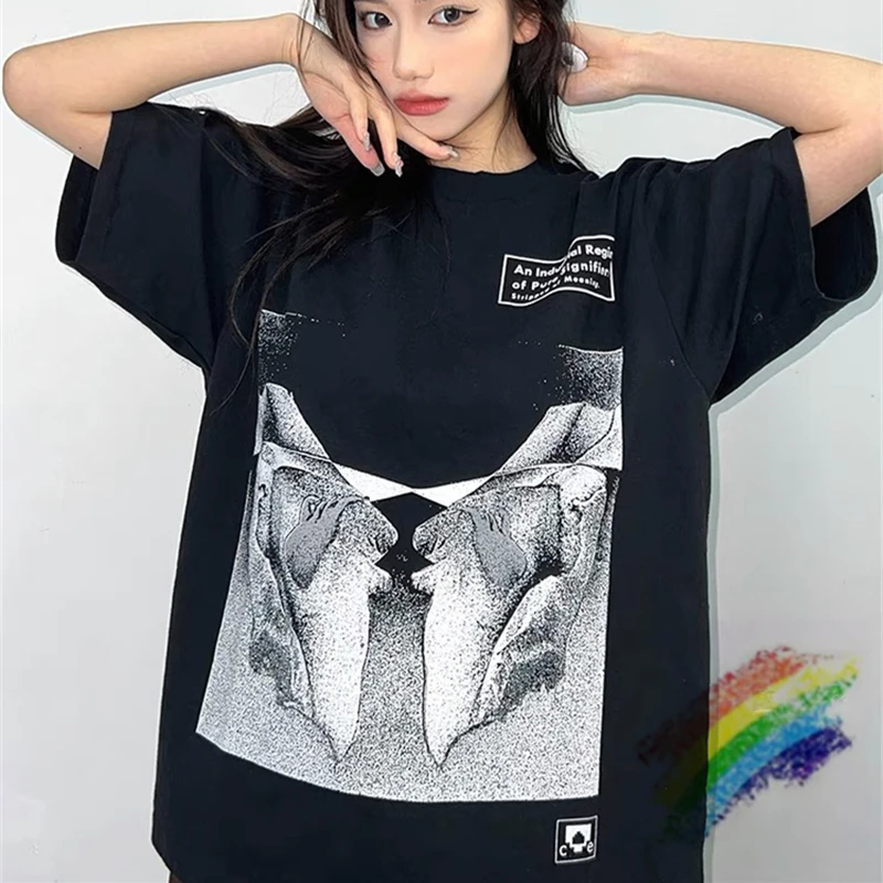 

Black Cav Empt T Shirt Men Women Oversized CAVEMPT C.E T-shirt TopsTee
