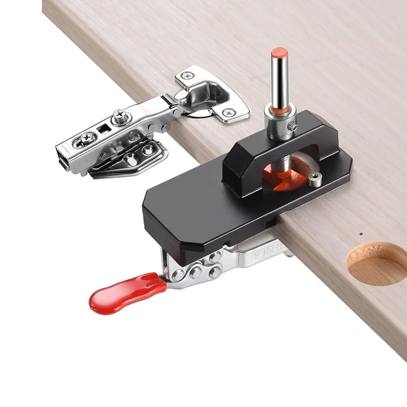 

Woodworking 35mm hinge opener cabinet door panel hinge punching locator hinge drilling installation auxiliary tool