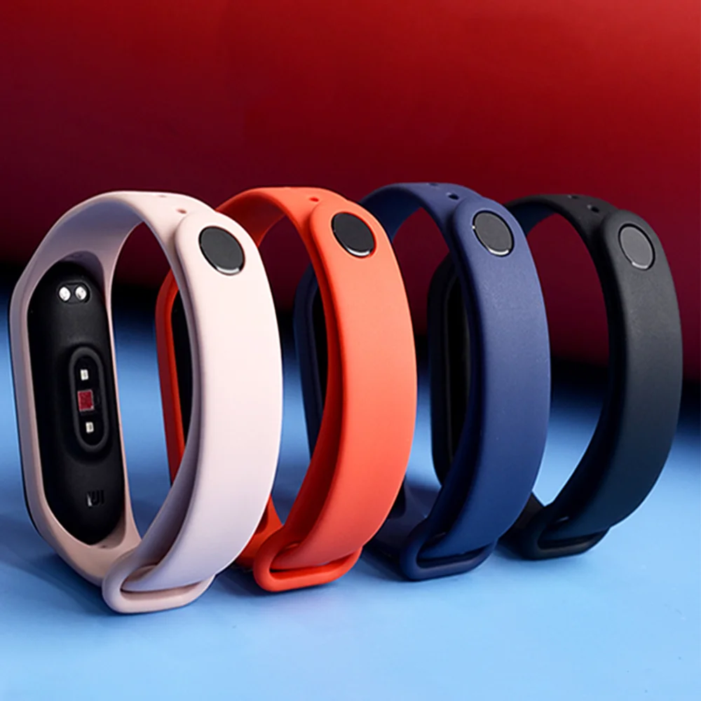 

Smart Bracelet For Xiaomi Mi Band 5 6 Silicone Strap MiBand 4 Bracelet Wrist Strap Miband 3 Wriststrap For Xiaomi Mi Band 7 4 3